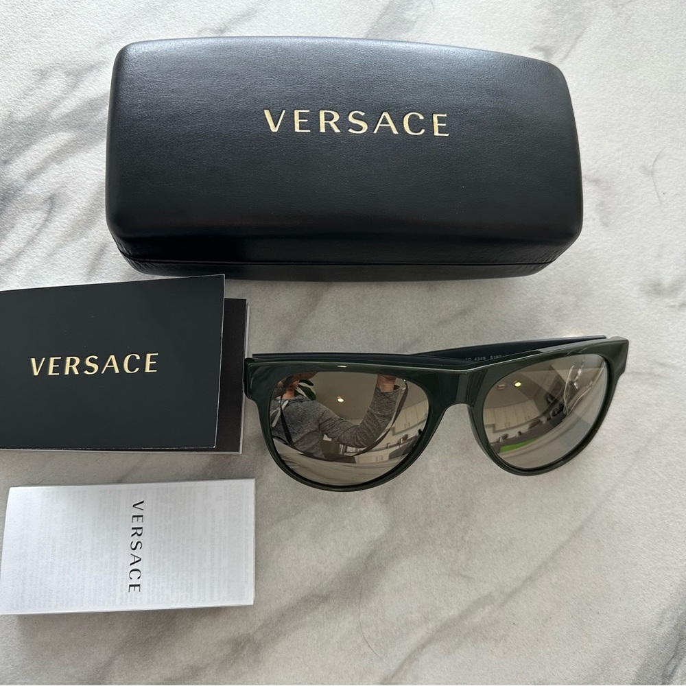 Versace VE4346 Sunglasses Green & Grey Unisex Brand New
